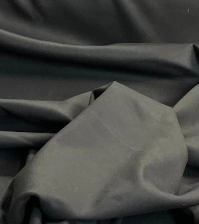 Black & Off-White Double Face Poly Rayon Suiting