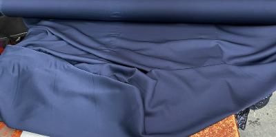 Stretch Silk Double Georgette Wide - Navy