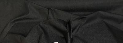 Italian 8 Ounce Cotton Denim : Black
