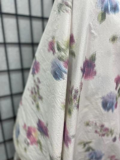 Soft Flower Print Taffeta