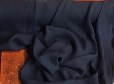 Silk Georgette - Navy