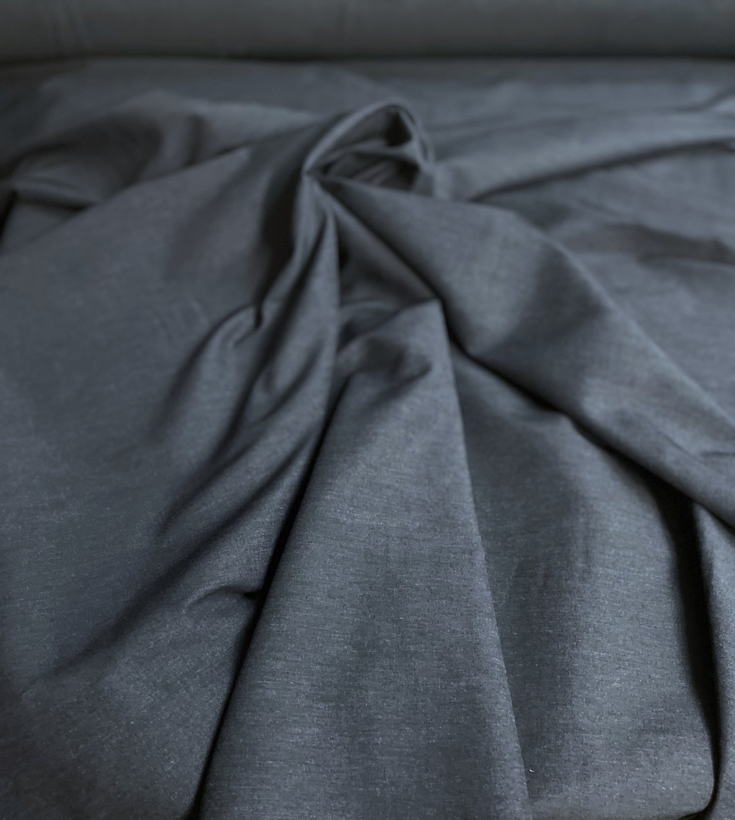 Stretch Poly Rayon Suiting - Graphite Gray