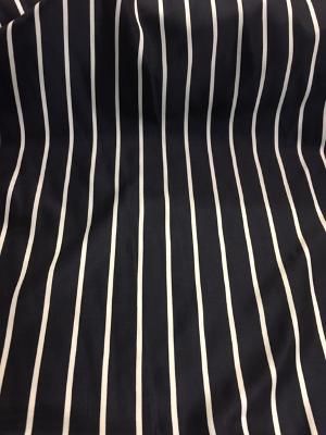 Poly crepe de chine- Light Gray/Black