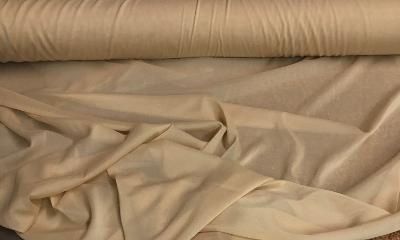 Stretch silk chiffon- Nude