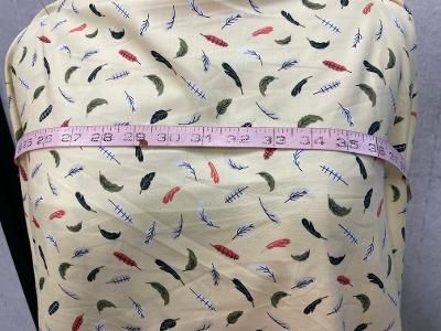 Leaf & Feather Print Cotton Sateen
