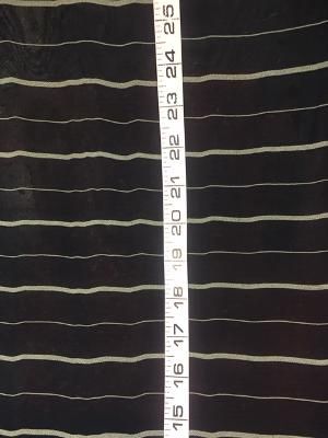 Soft Rayon chiffon Stripe - Navy / Off white