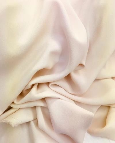 Italian Cream Stretch Viscose Crepe