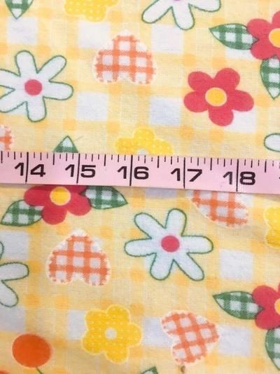 Flannel Cotton Print - Yellow / Orange / Green