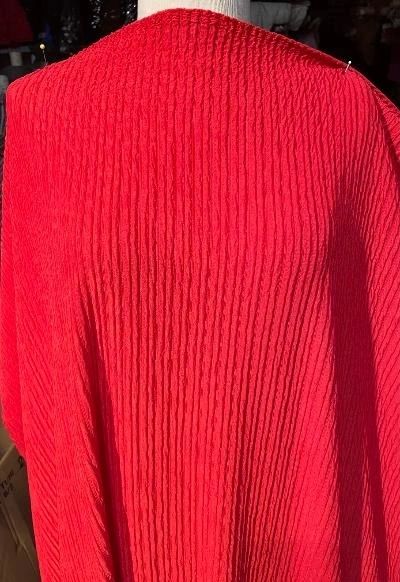 Textured Poly Jersey - Red