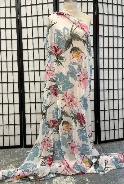 Floral Painted Chiffon