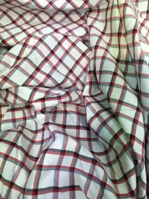 Cotton Plaid - White / Red / Blue