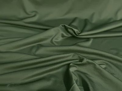 Italian Olive Green Double-Knit Fine Twill