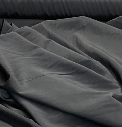 Stretched Silk Crepe De Chine - Black