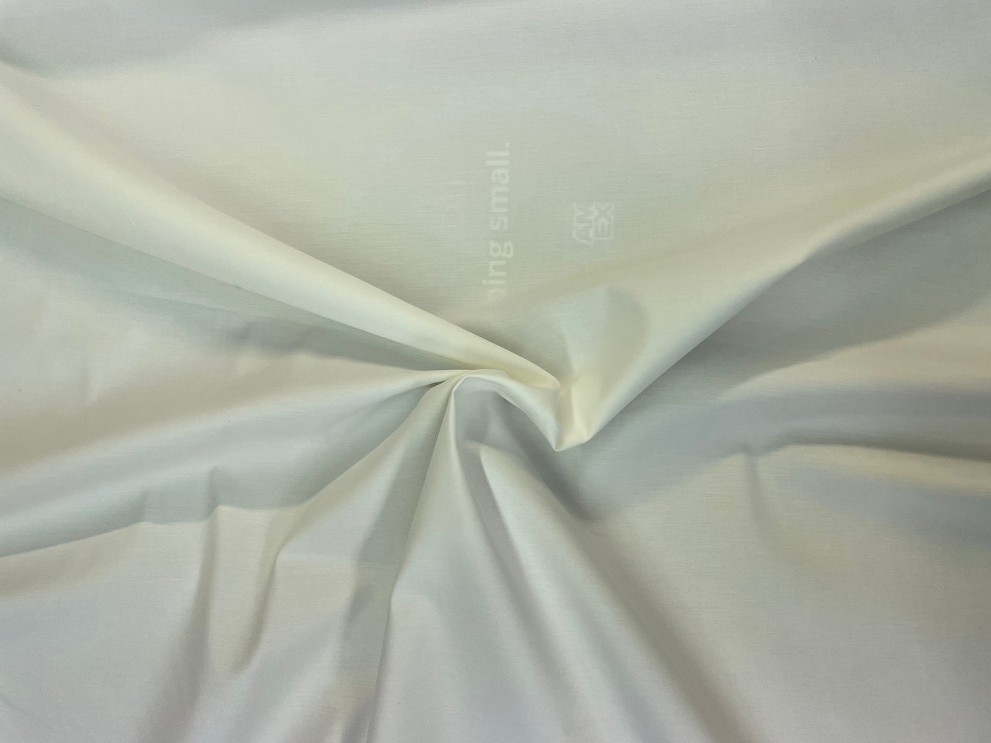 Stretch Nubby Textured Cotton - White
