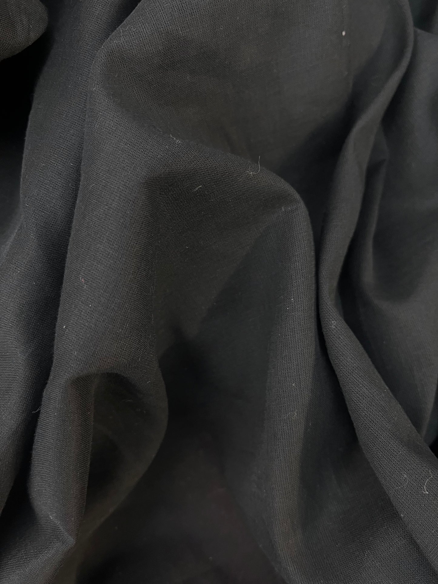 Lightweight Cotton Voile - Black