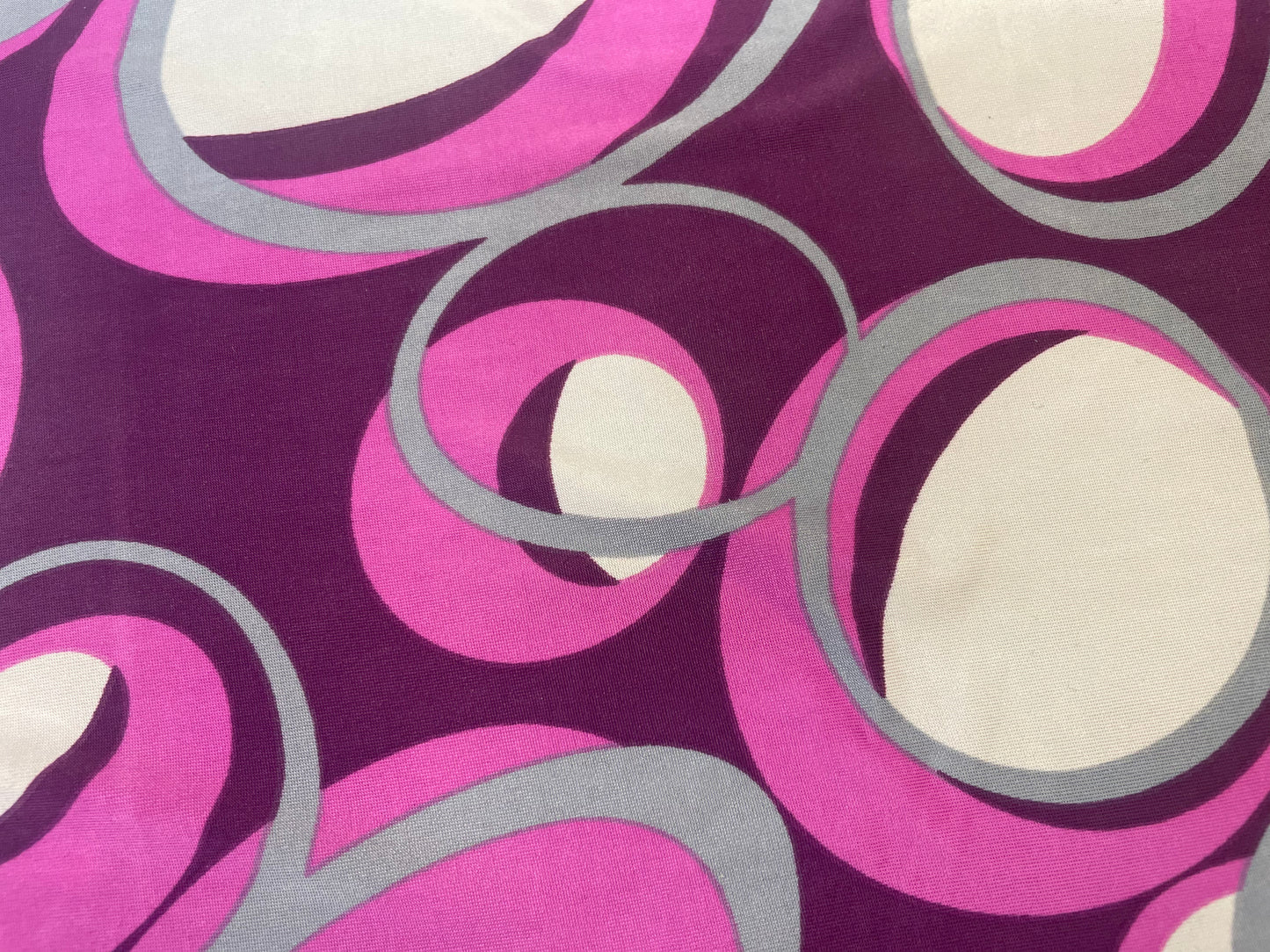 Retro Print ITY - Purple & White