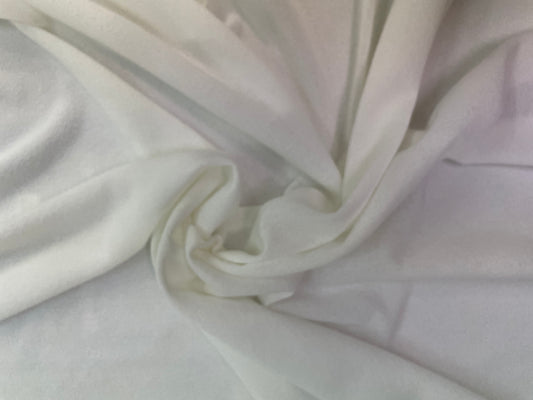 Poly /Rayon Textured Sweater Knit - Winter White