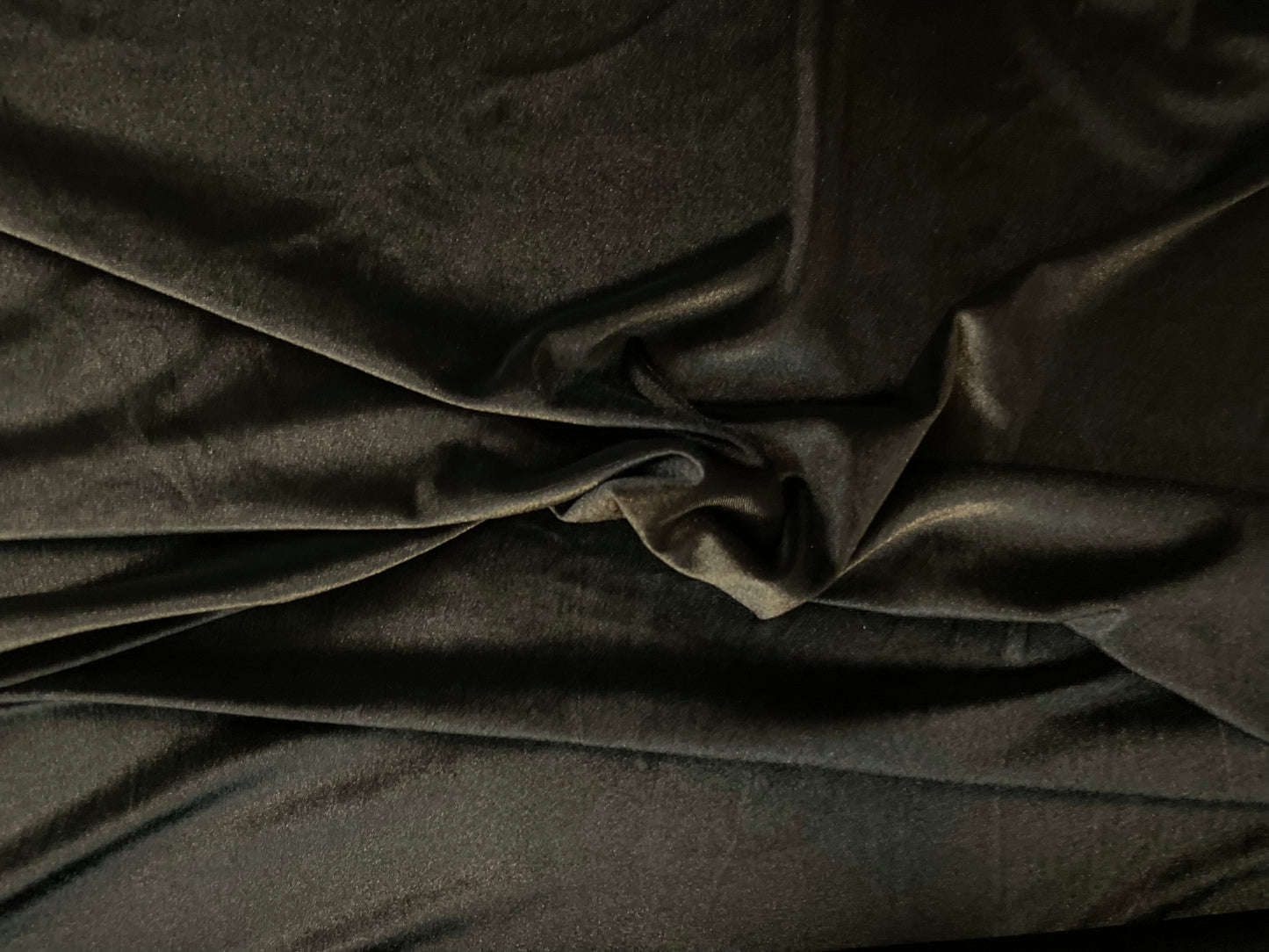 Stretch Velvet - Jet Black