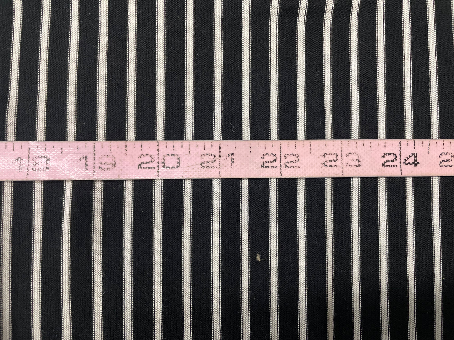 Black & White Striped Cotton Jersey