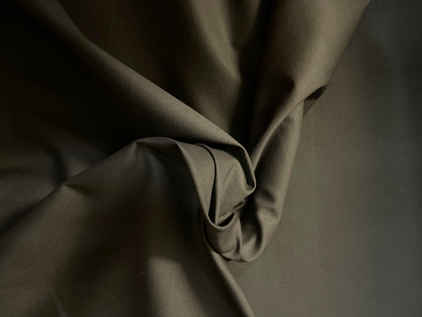 Stretch Cotton Shirting - Chocolate Brown