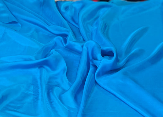 Silk Habotai Lining - Turquoise Blue