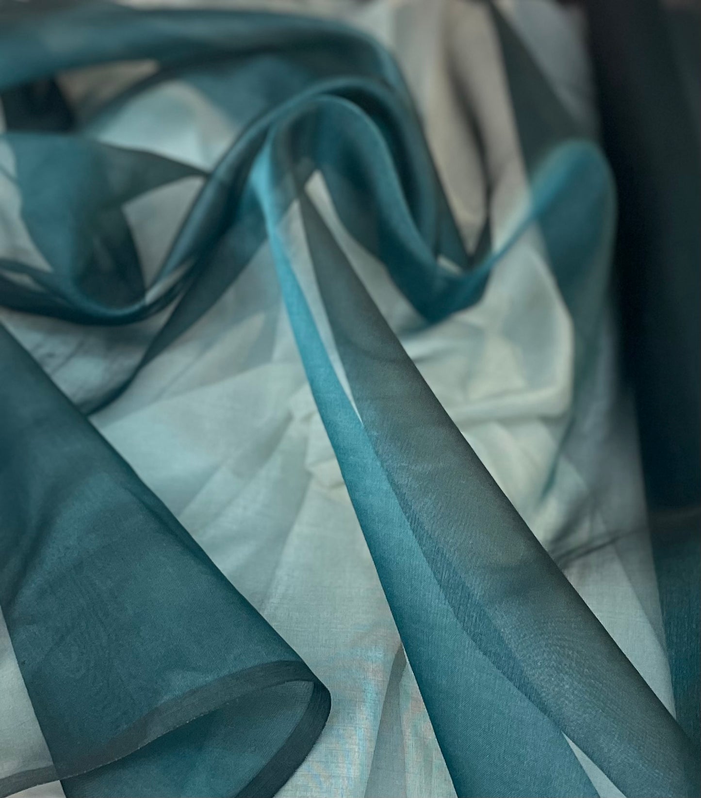 Silk Organza - Sea Pine