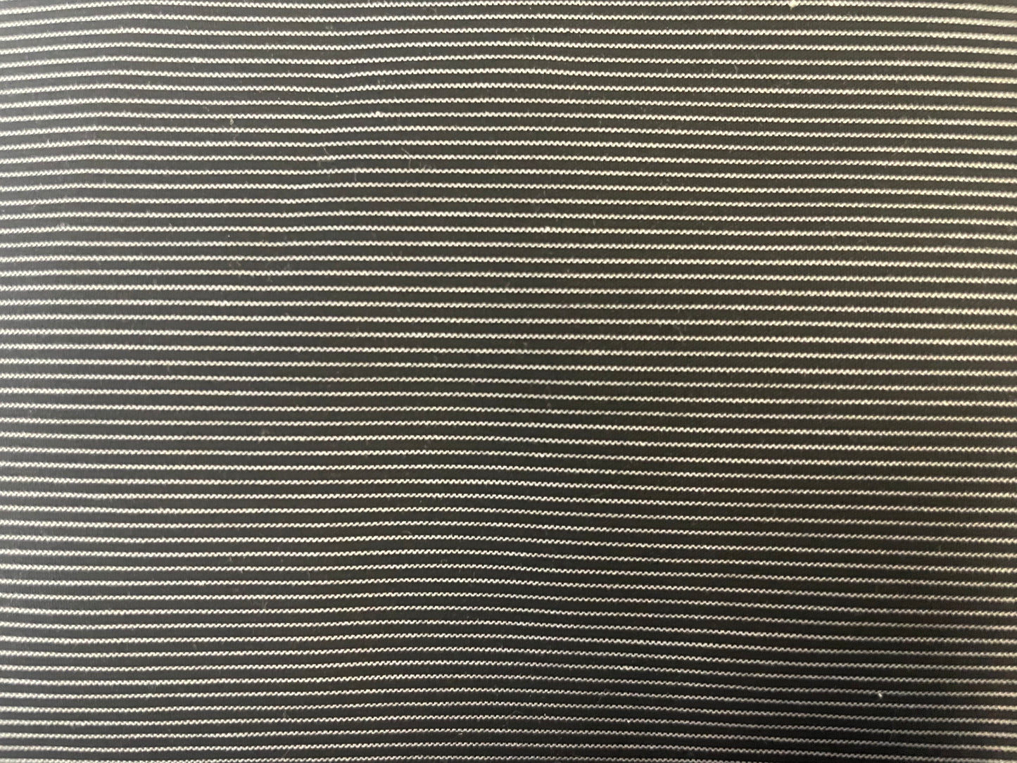Thin Stripe Cotton Shirting - Navy & White