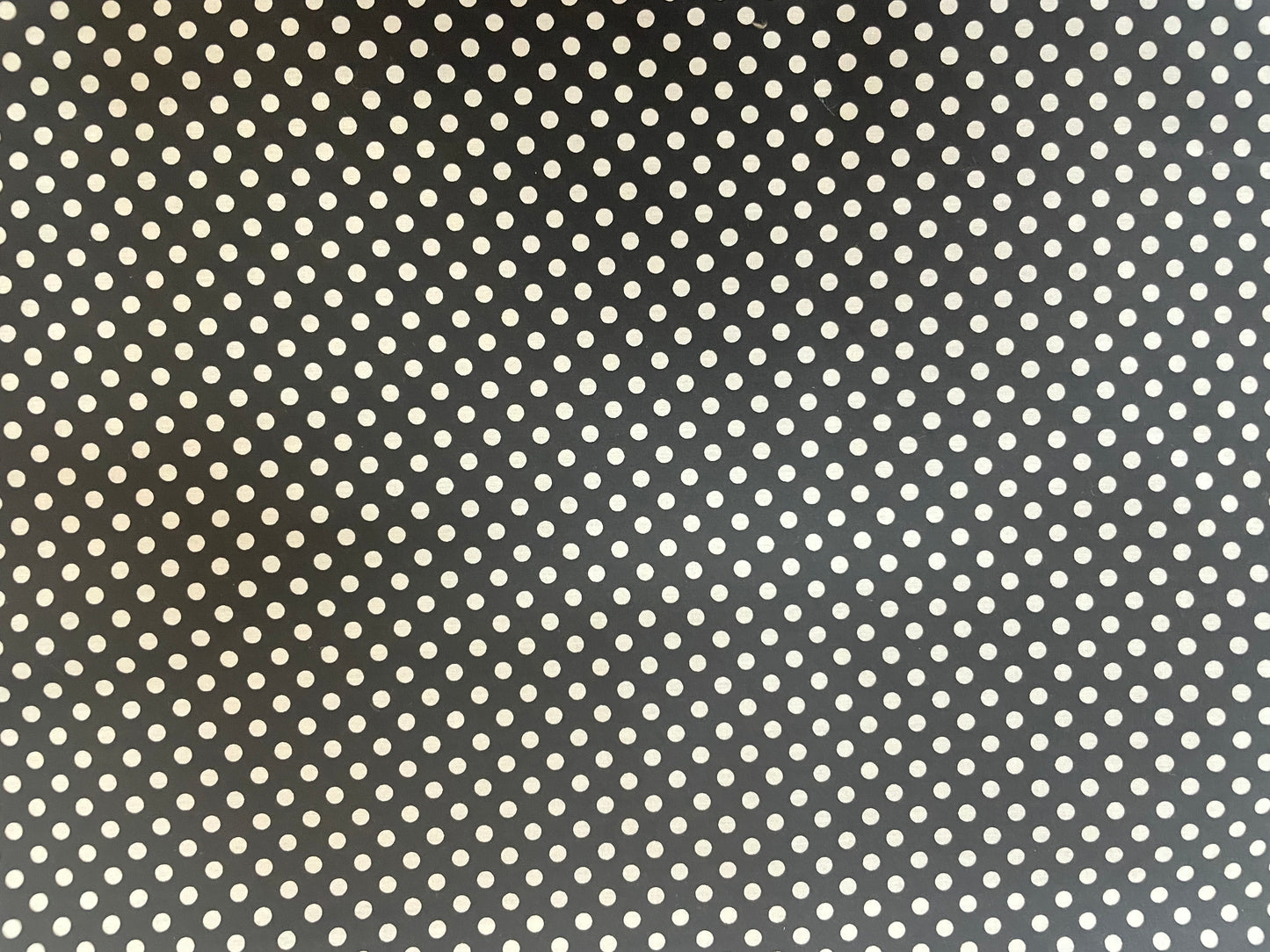 Italian Polka Dot Stretch Cotton Print - Chocolate Brown & White
