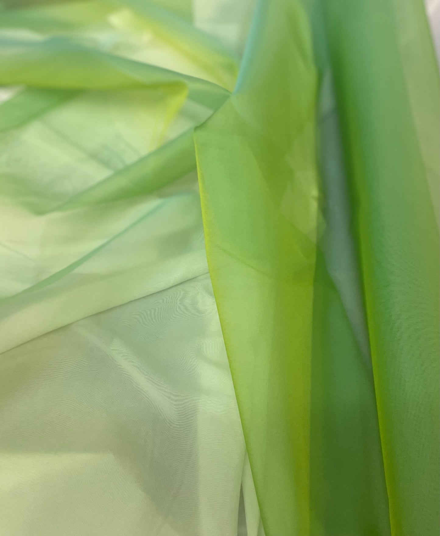 Silk Organza - Lime Green