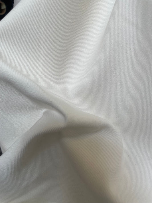 Cotton Stretch Denim - White