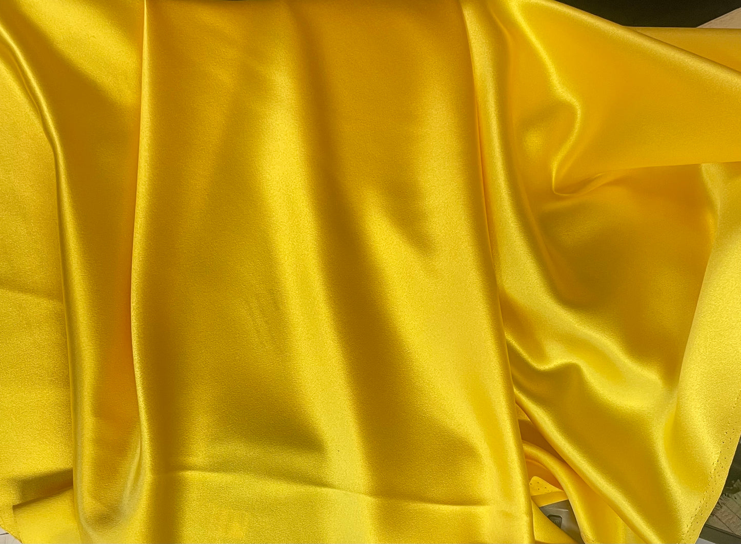 Silk Charmeuse - Sunshine Yellow - 19mm Designer