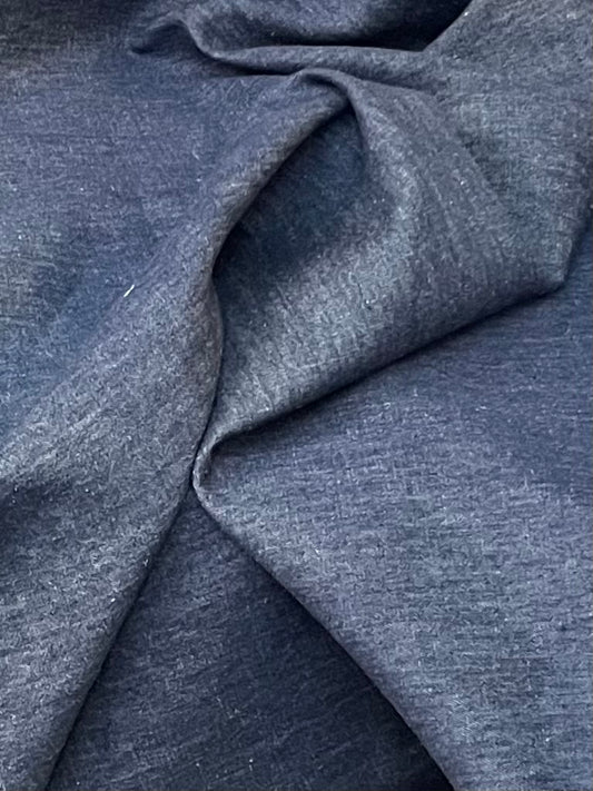 Fused Lightweight Cotton- Navy Blue