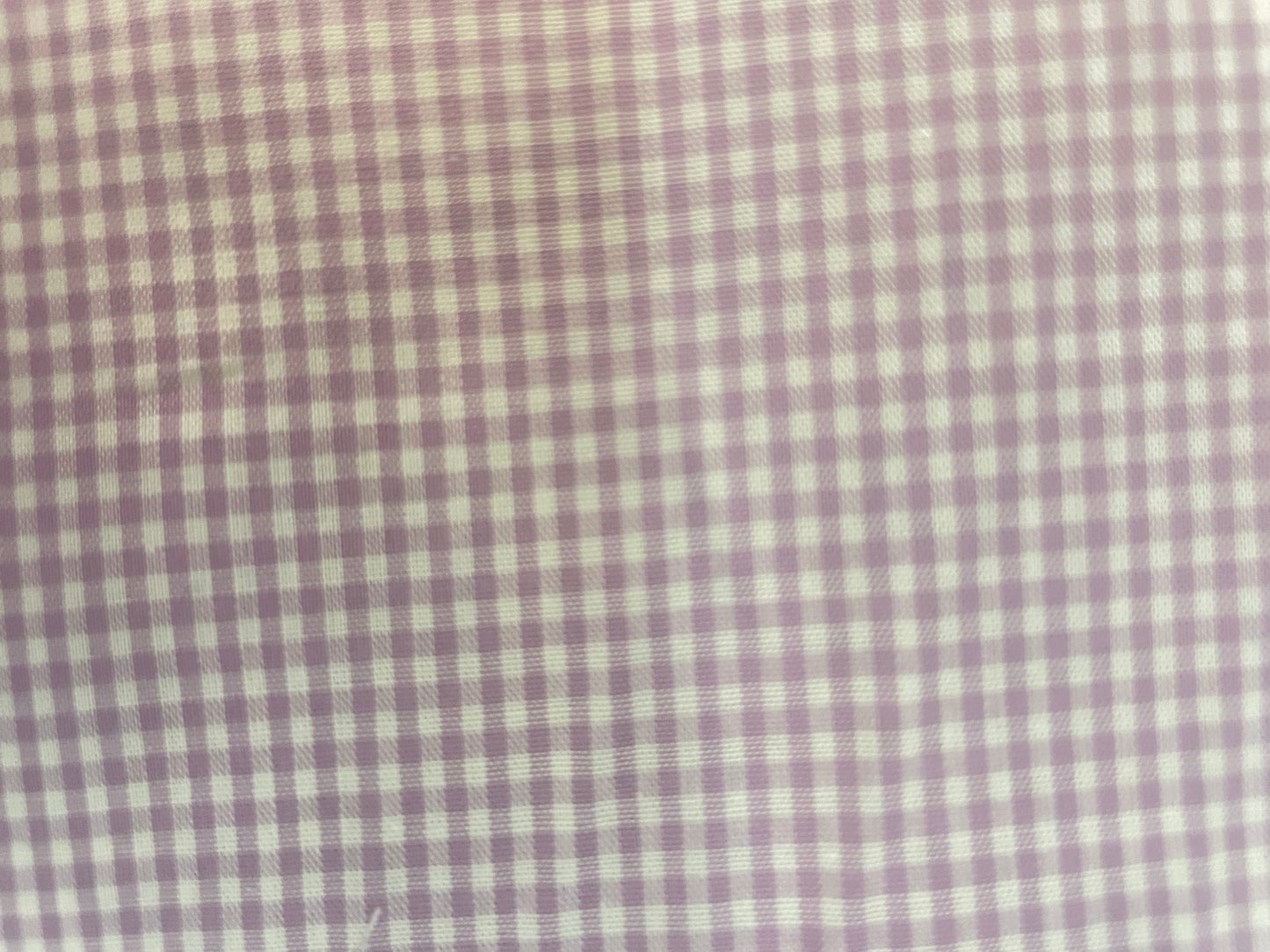 Plaid Cotton Shirting - Lilac & White