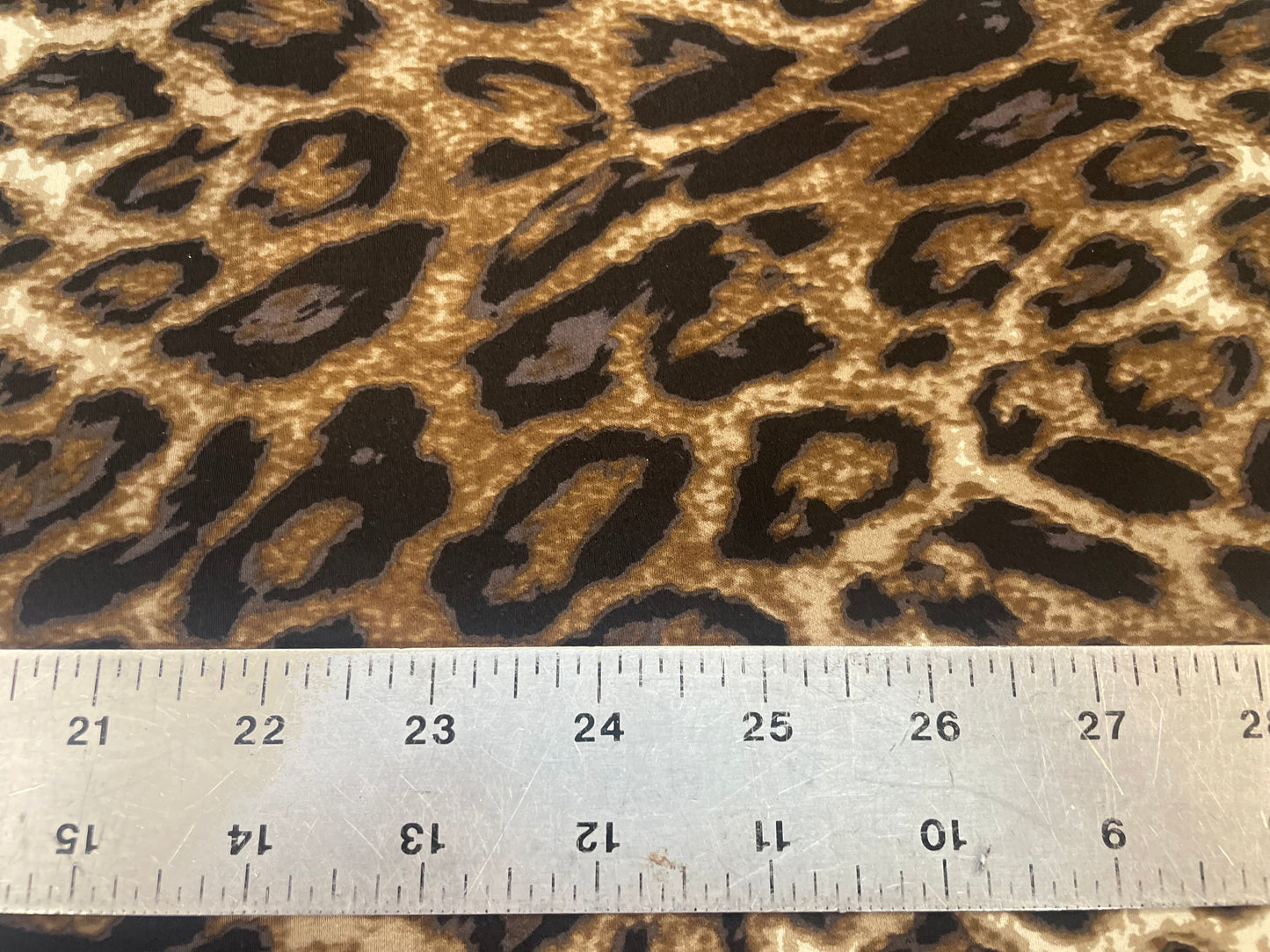 Printed Silk Crepe De Chine - Neutral Cheetah