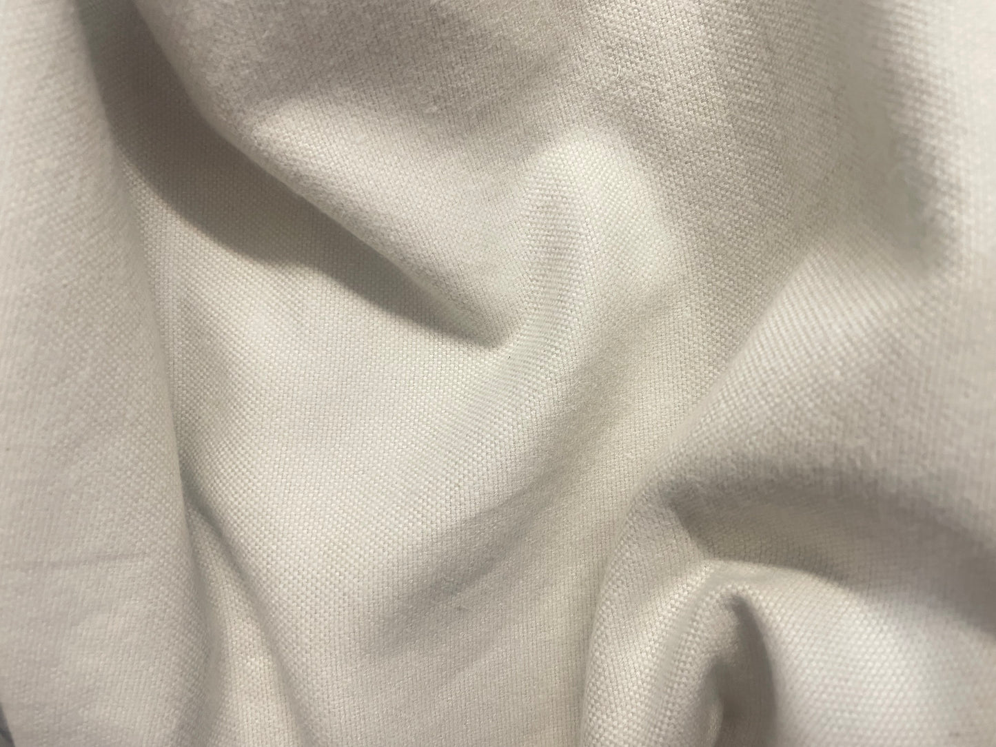 Brushed Flannel Cotton Canvas - Ivory Beige