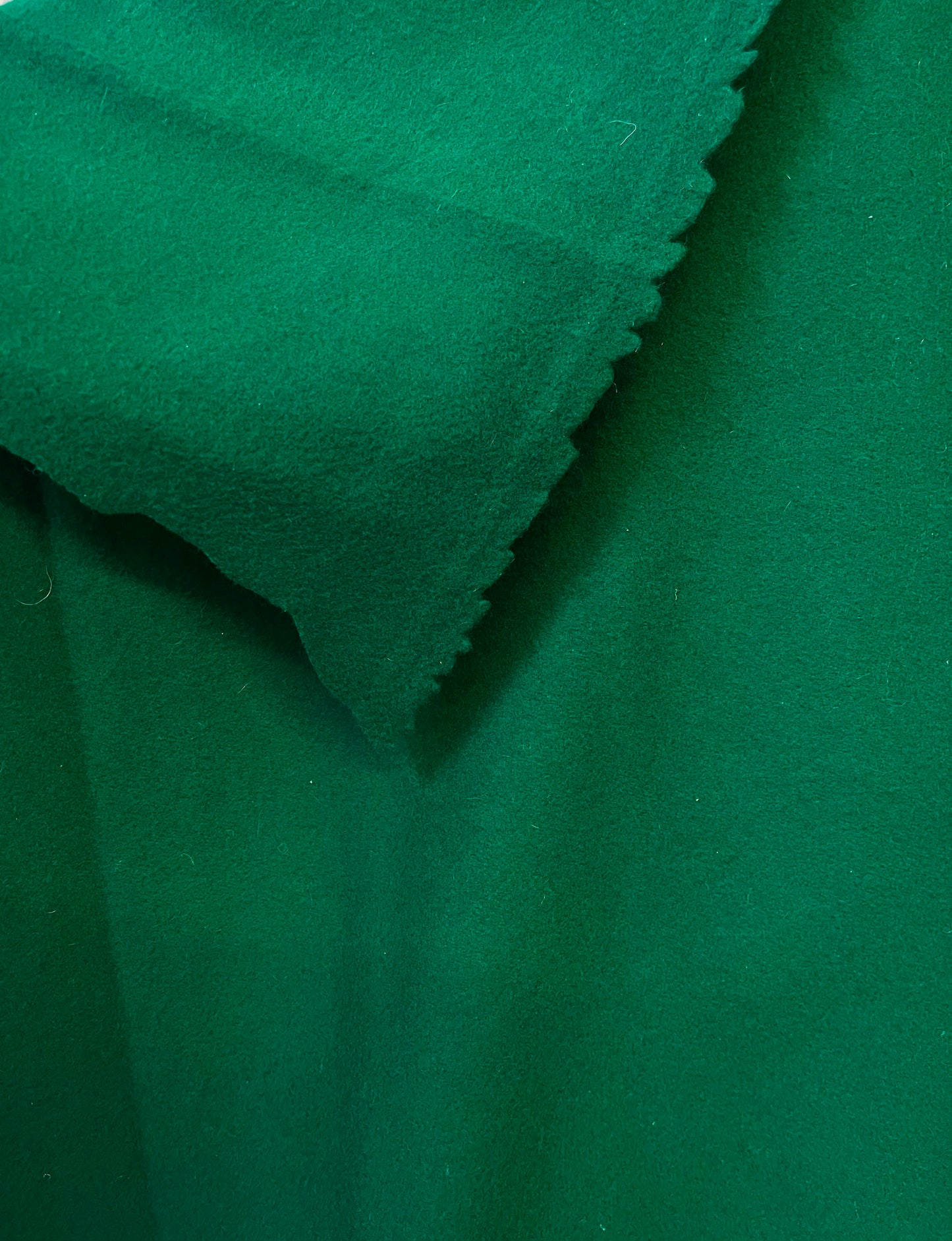 Melton Wool - Emerald Green