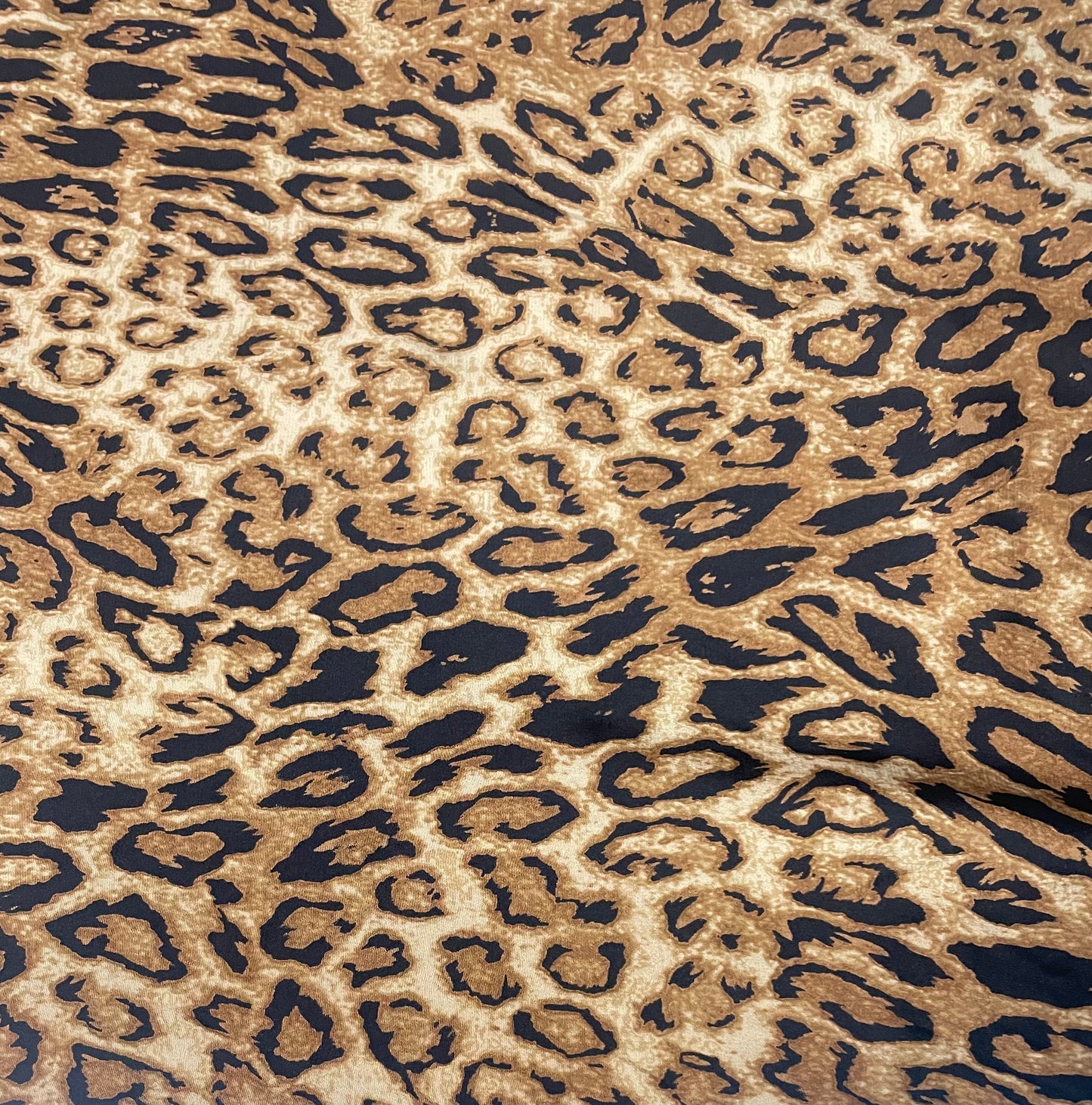 Printed Silk Crepe De Chine - Cheetah