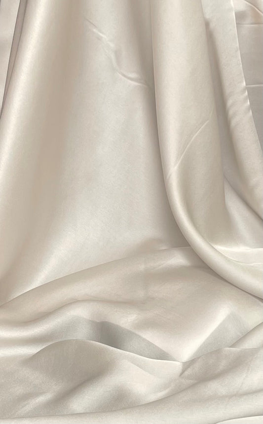 Silk Charmeuse Wide - Light Grey - 12mm Designer