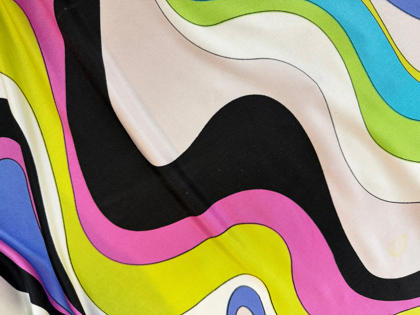 Printed Silk Jersey - Colorful 60's Mod