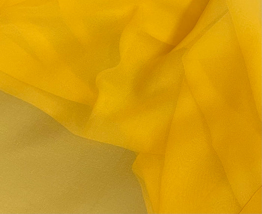 Silk Chiffon Wide - Sunshine Yellow