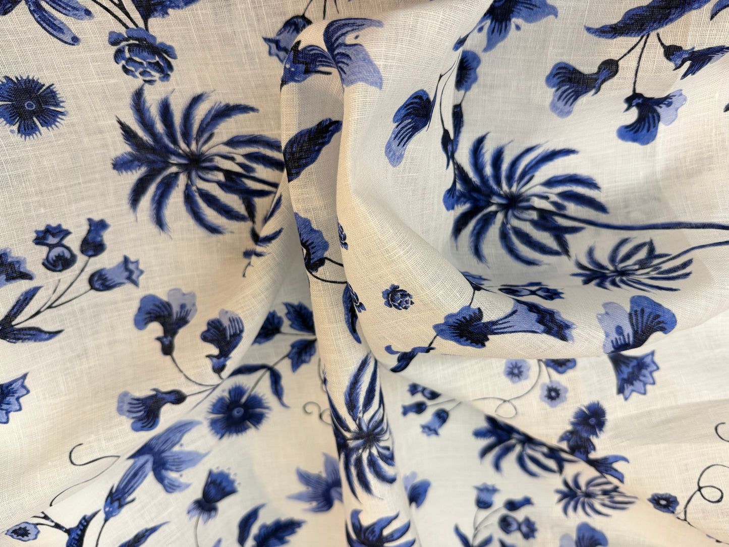 Linen Print - Chinoiserie Floral