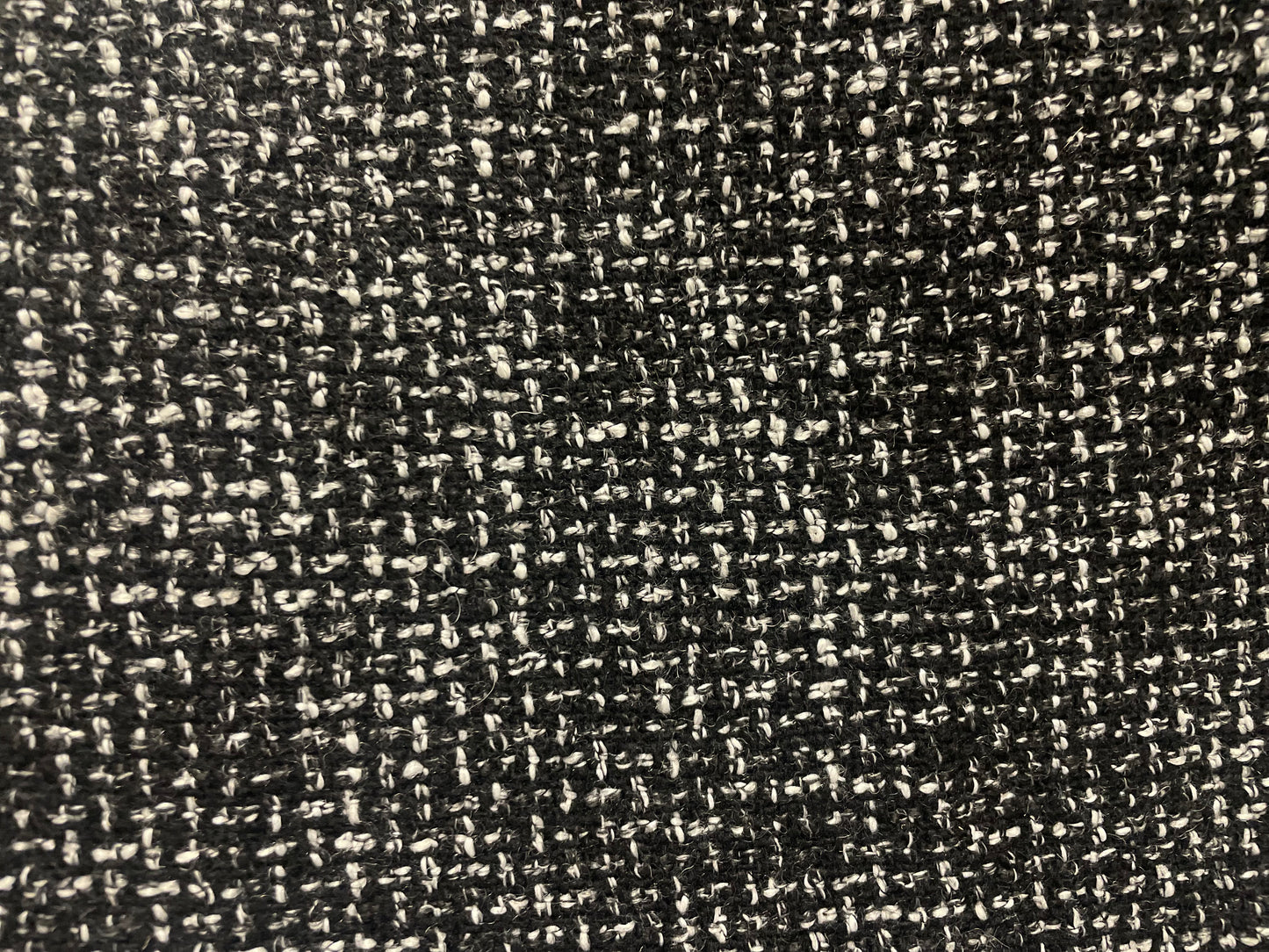 Italian Wool Tweed - Black & White