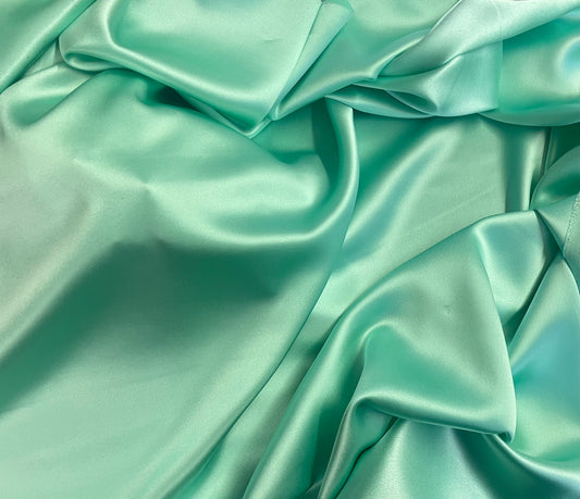 Silk Charmeuse - Seafoam Green - 19mm Designer
