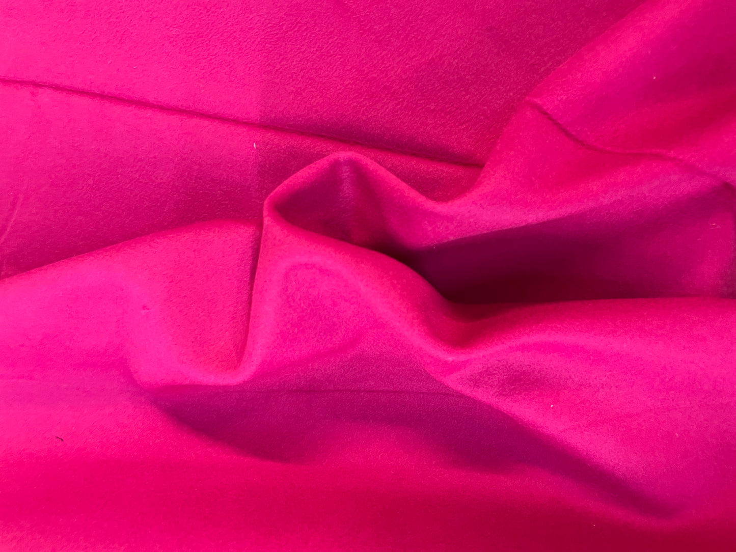 Italian Designer Fused Cashmere Wool - Berry Pink
