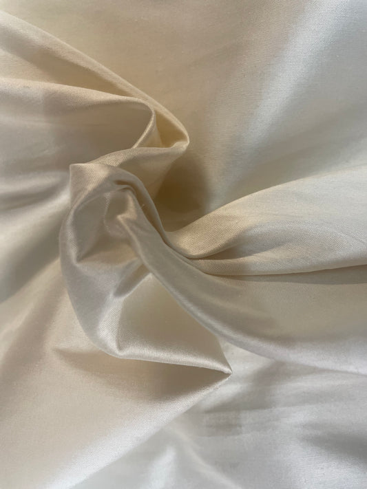 Silk Taffeta Wide - Antique White