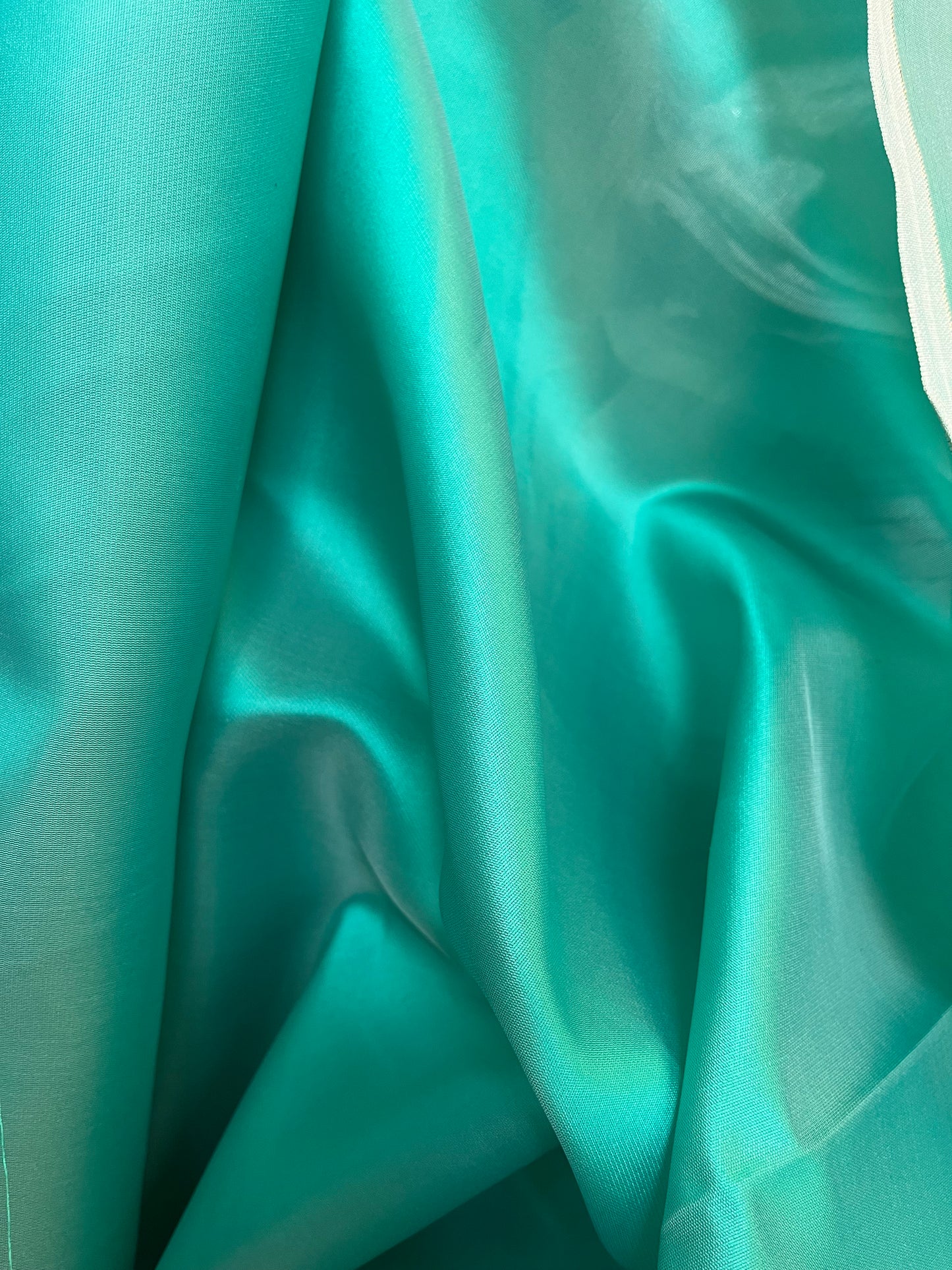 Silk Organza - Iridescent - Sea Foam Green