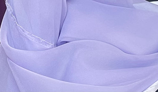 Silk Chiffon Wide - Periwinkle Purple