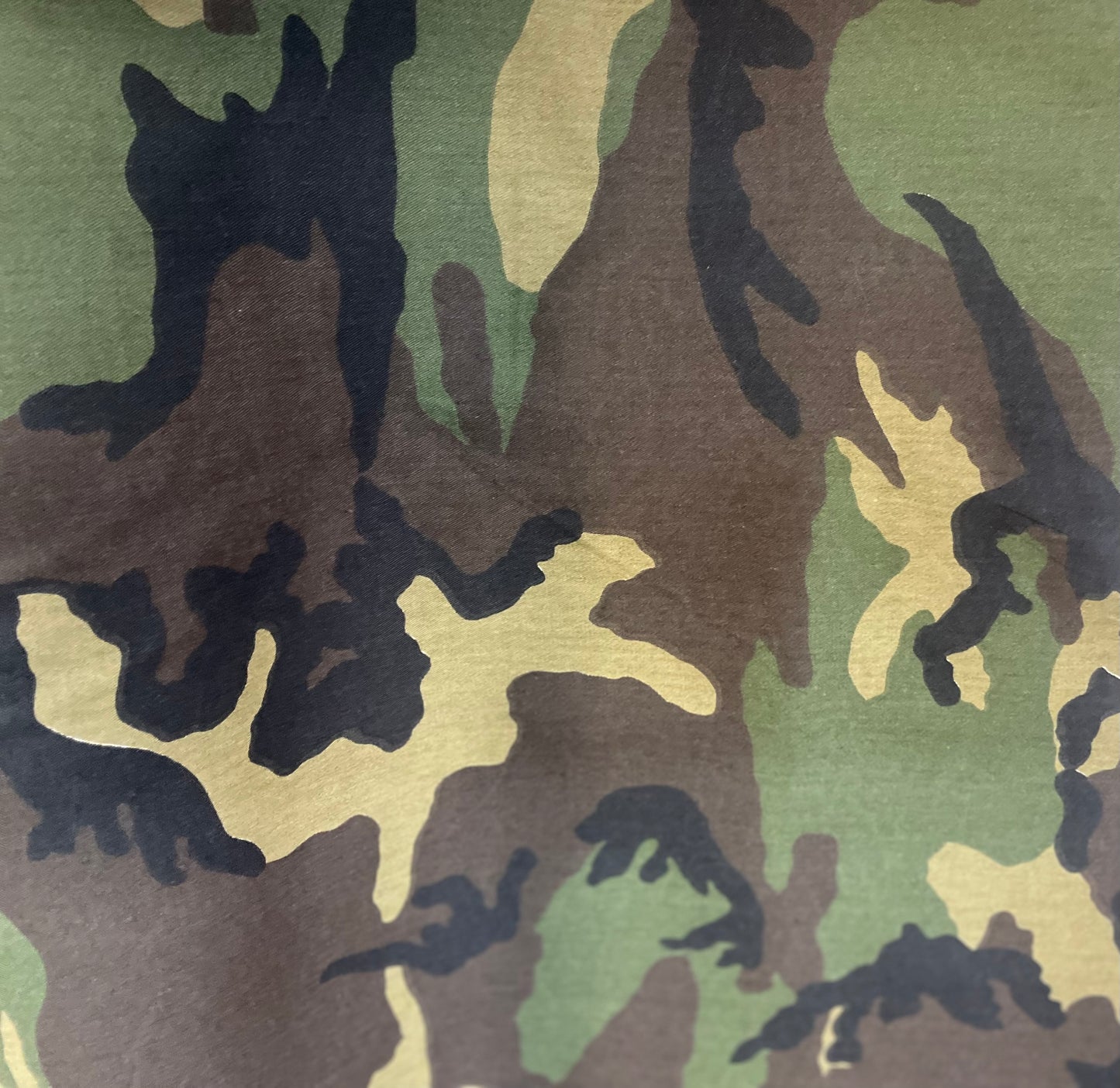 Cotton Twill Print - Faded Camouflage