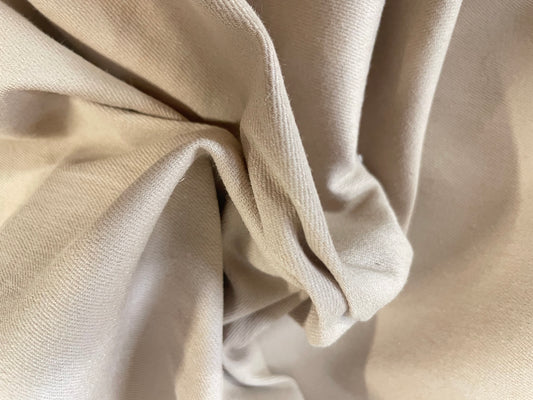 Stretch Cotton Twill - Beige Sand