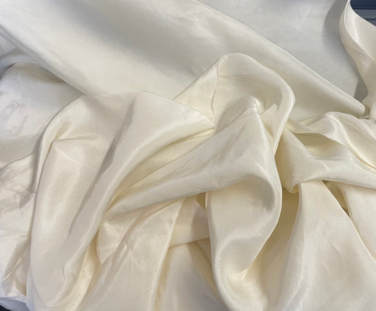 Silk Habotai lining - Cream